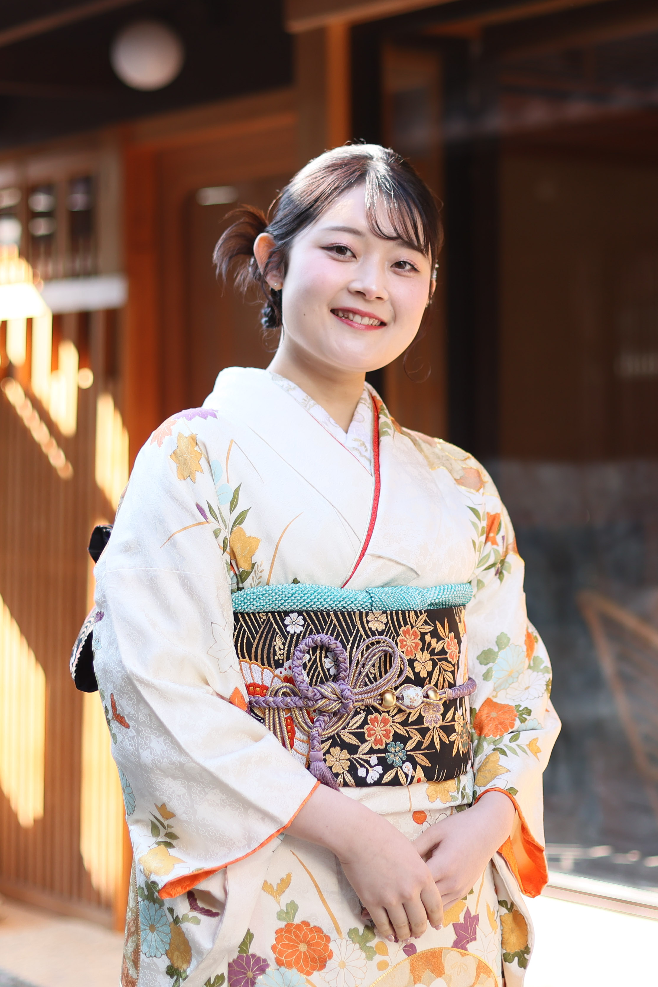 地紙と四季の花