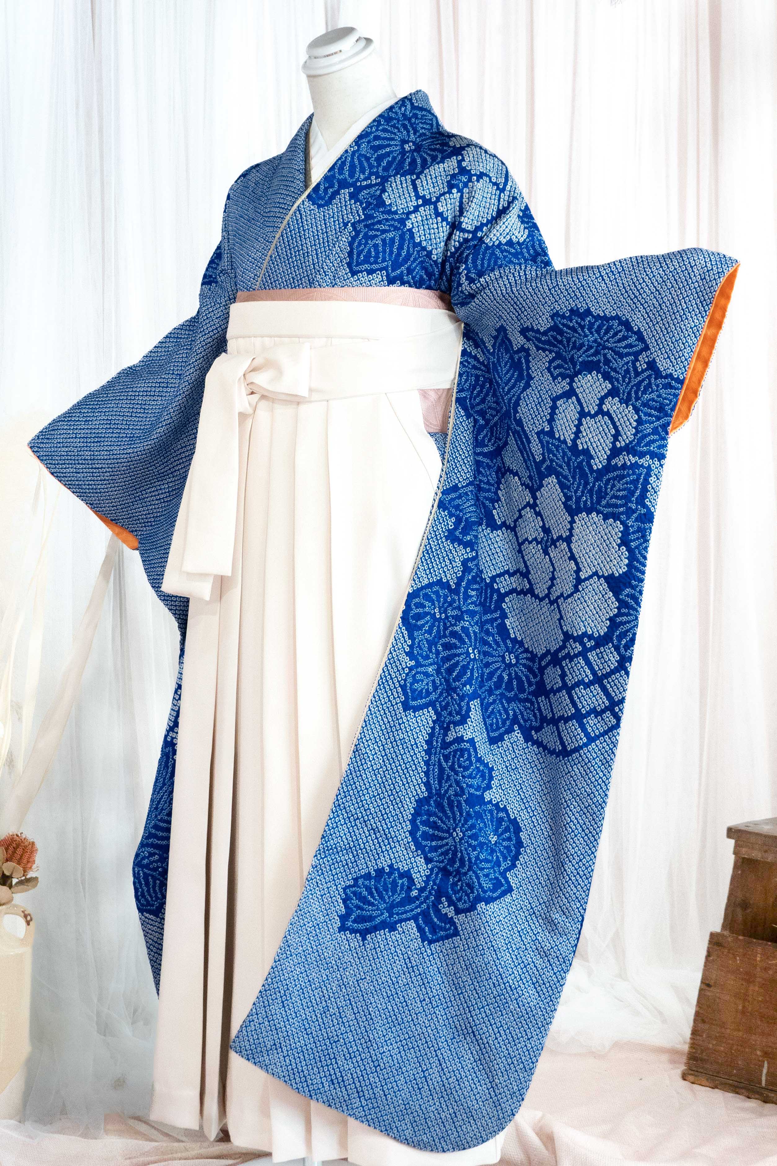 総絞り艶やか牡丹｜振袖卒業式袴 Shuharis kyoto ~シュハリス~